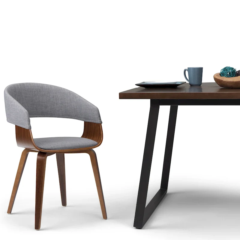 Calinda Mid Century Modern Bentwood Single Dining Chair - 20.5w x 21.7d x 30.9h