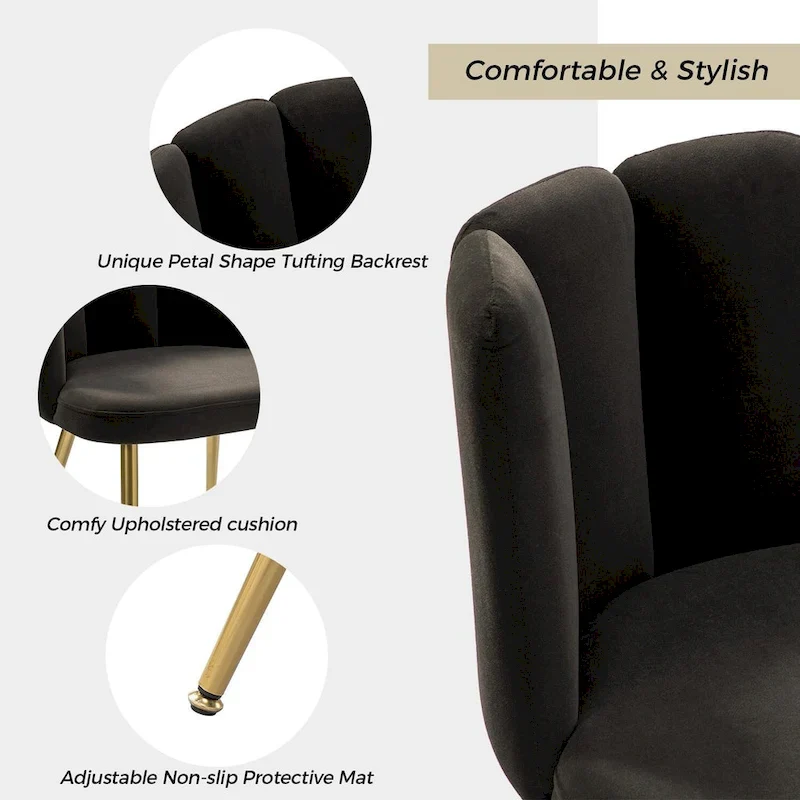 Anjela Side Chair with Tufted Back