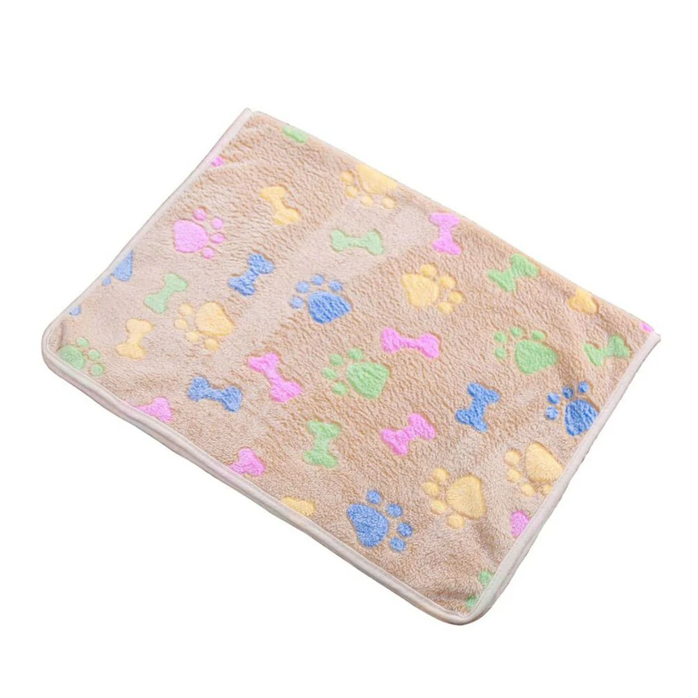 HULIANFU Soft and Fluffy Light Thin Pet Blanket Cute Cartoon Pattern Dog Bed Mat Warm and Comfortable Bed Blanket for Cats Pet Supplies - Deanwangkt