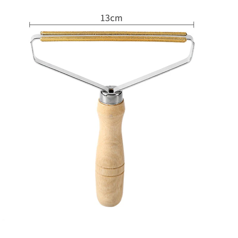 HULIANFU Pet Hair Remover Brush Portable Lint Remover Hair Brush Fuzz Fabric Shaver Brush Dog Grooming Tool Wooden Cat Brush Dog Supplies - Deanwangkt