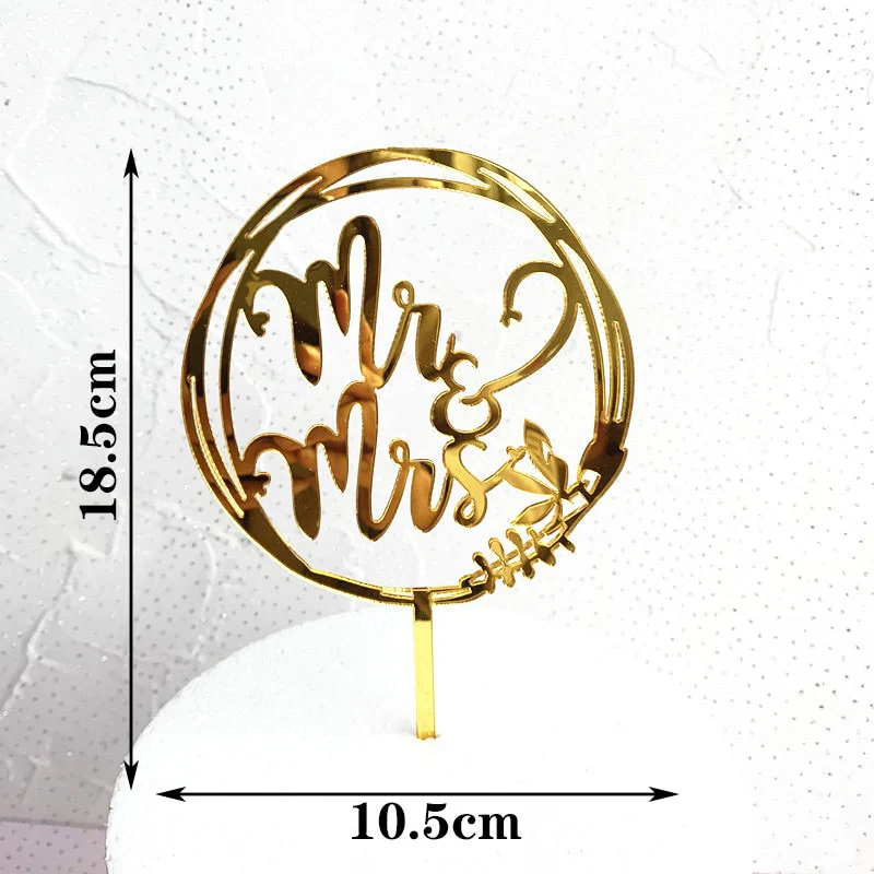 HULIANFU MR&MRS Acrylic Wedding & Engagement Cake Topper Lover Valentine  Day Baking Decoration You&me Anniversary Cake Party Favors - Deanwangkt