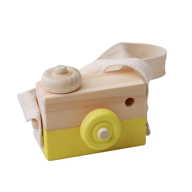HULIANFU Nordic European Style Camera Toys Baby Kids Room Decor Furnishing Articles Child Christmas Birthday Wood Gifts - Deanwangkt
