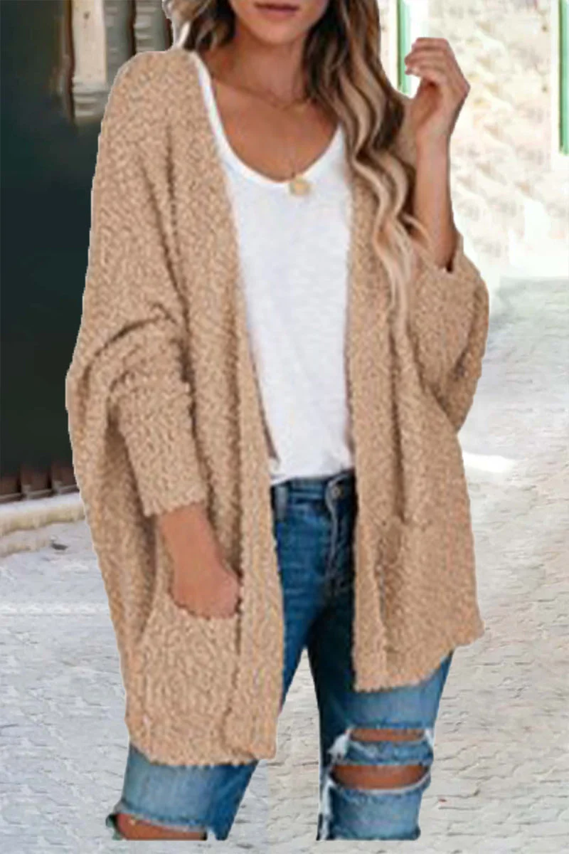 hulianfu Casual Daily Comfy Bat Sleeve Cardigan(5 Colors) - Deanwangkt