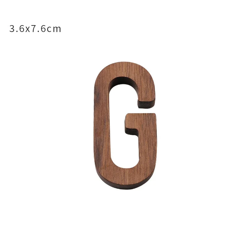 HULIANFU NEW Nordic Style Black Walnut Letter Decorative Letters Combination Wall Decoration DIY Letter Home Decoration Wooden Alphabet - Deanwangkt