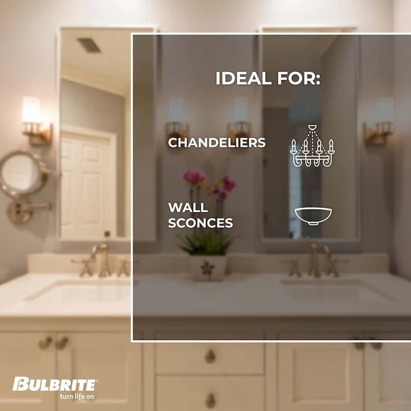 Bulbrite LED Filament Pack of (4) 5 Watt Dimmable 15 Inch T9 Light Bulb with Clear Glass Finish and Medium (E26) Base