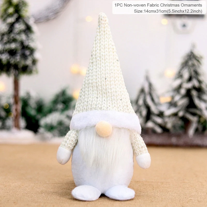 HULIANFU Santa Claus Christmas Doll Merry Christmas Decorations for Home Elk Christmas Ornaments Xmas Tree Decor  Navidad Natal Gifts - Deanwangkt