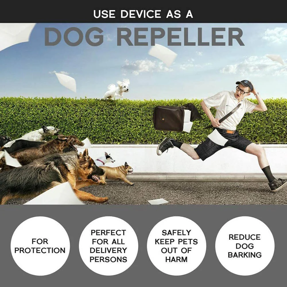 HULIANFU Pet Dog Repeller Anti Barking Stop Bark Training Device Trainer LED Ultrasonic Anti Barking Ultrasonic Without Battery - Deanwangkt
