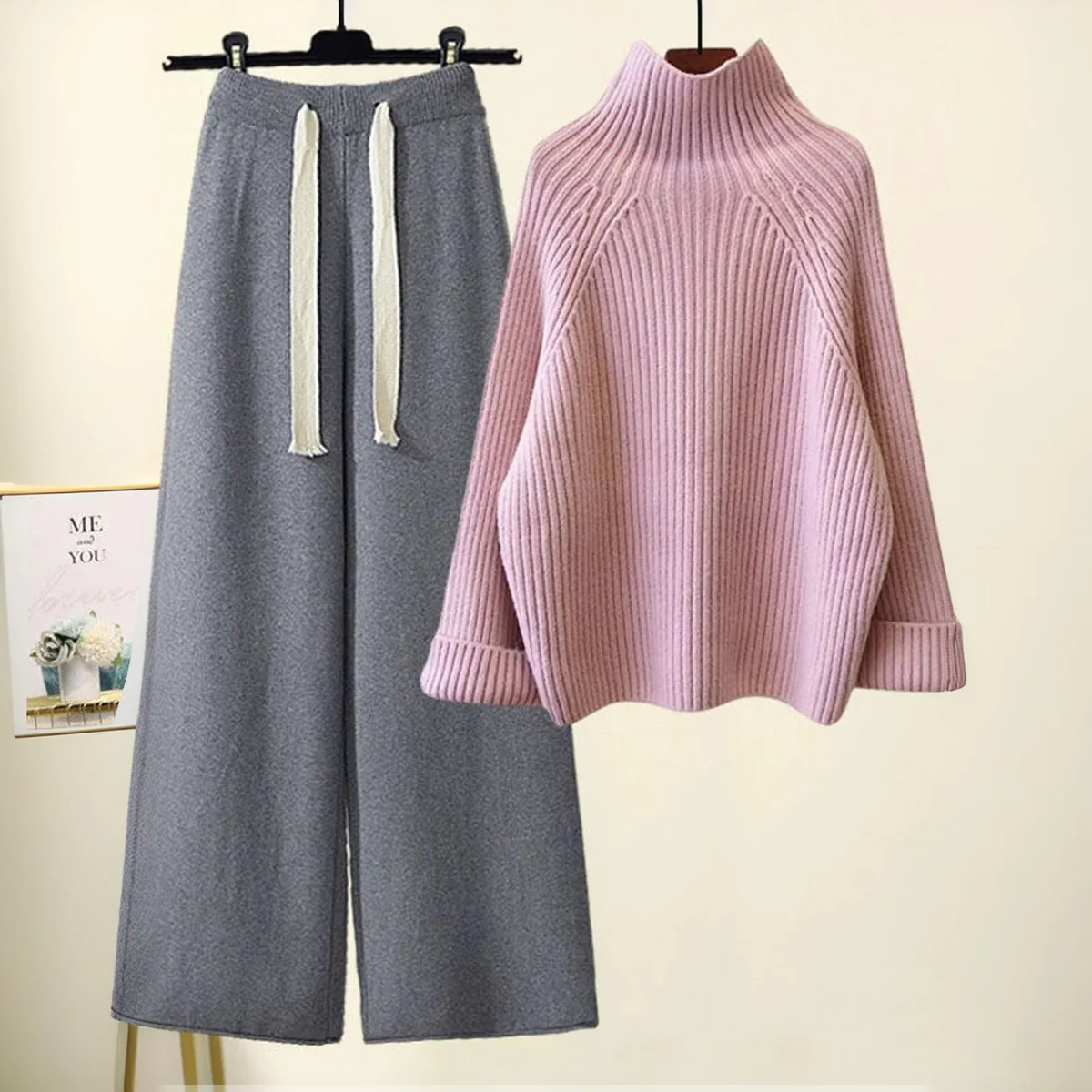 🔥 Sweet High Neck Two Piece Set