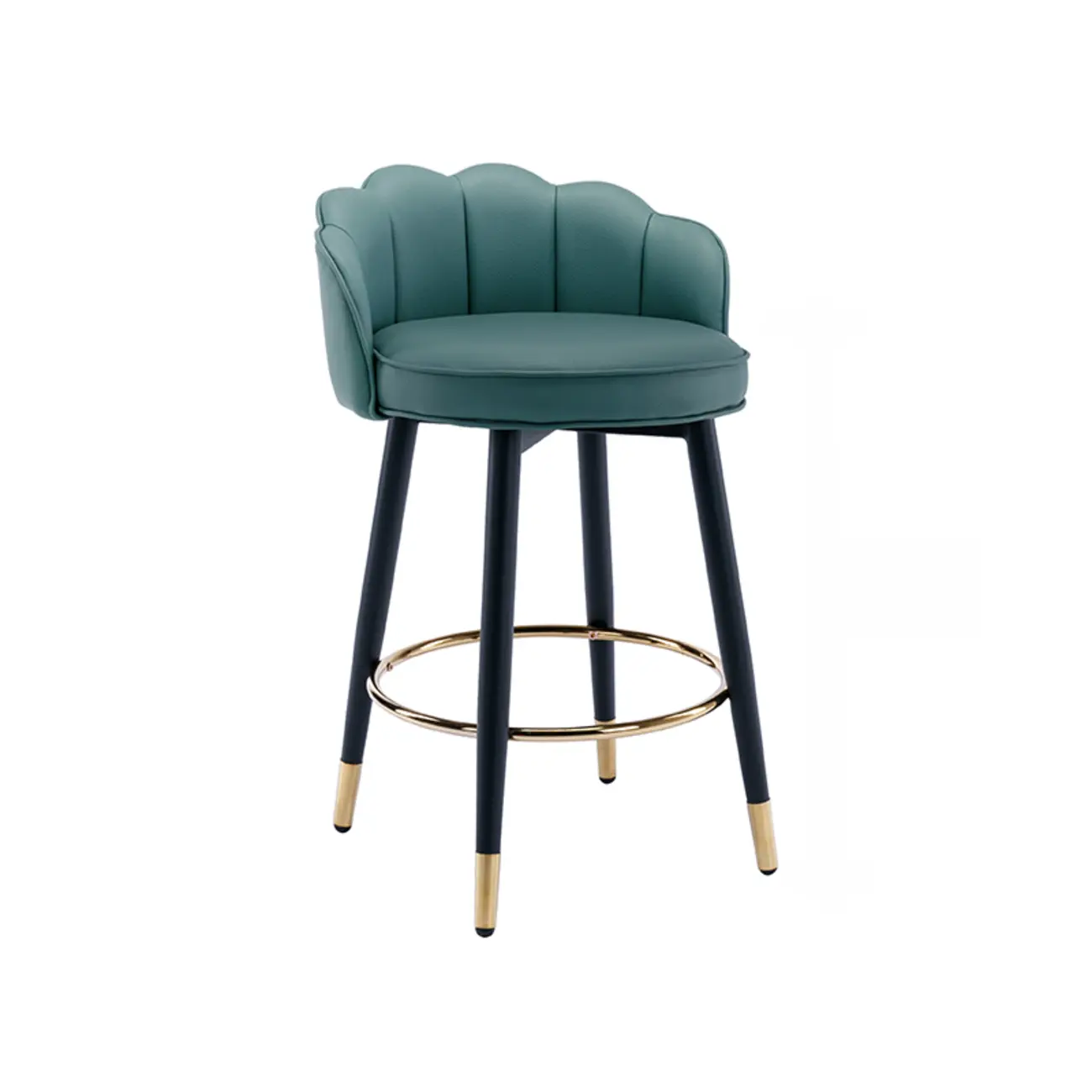 360¡ã Swivel Leather Bar Stool Counter Height