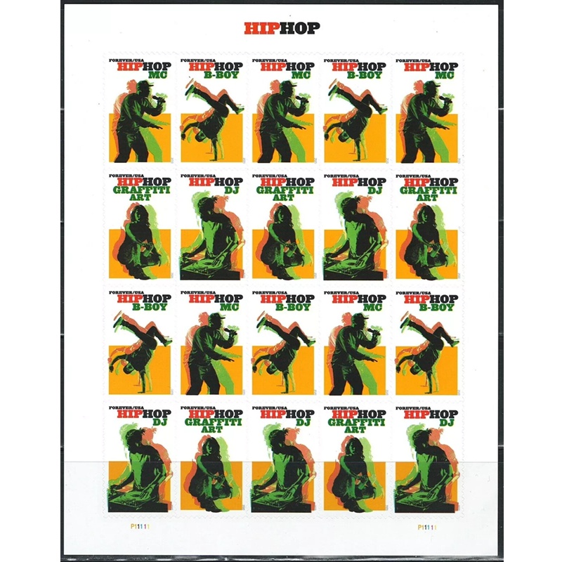 Hip Hop 2020, (Sheet of 20) - TWENTYSTAMPS