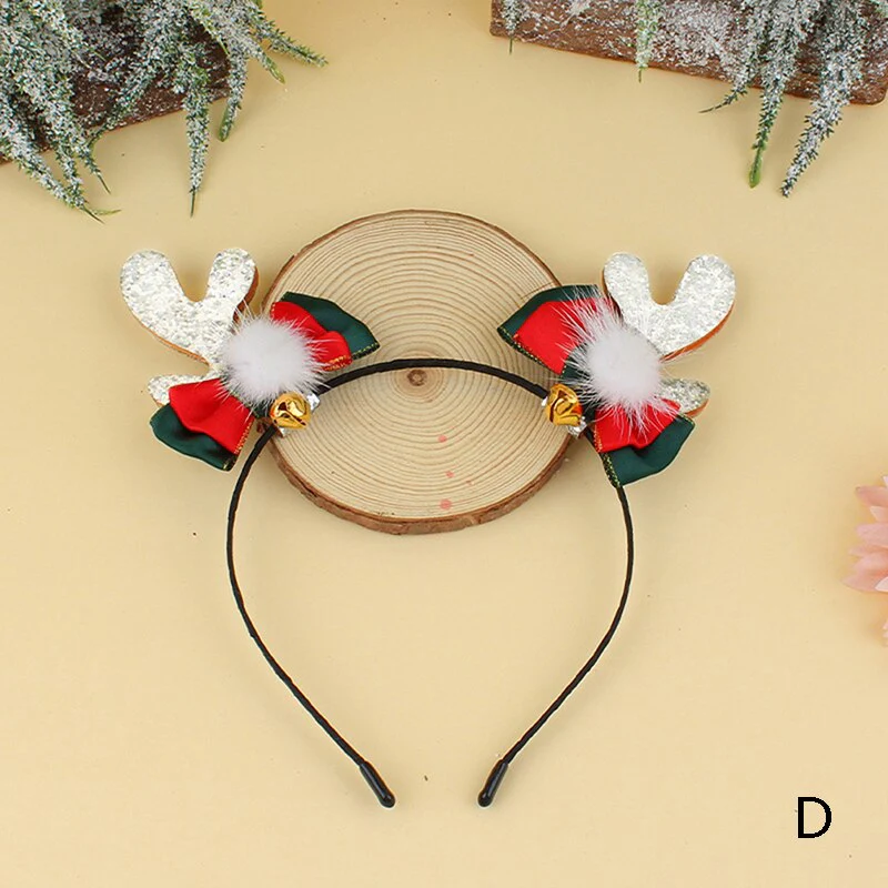 HULIANFU 2026  Christmas Headbands Santa Tree Elk Antlers Headband Kids Adult Headwear Reindeer Ornaments Christmas Decor Party Cosplay Gifts - Deanwangkt