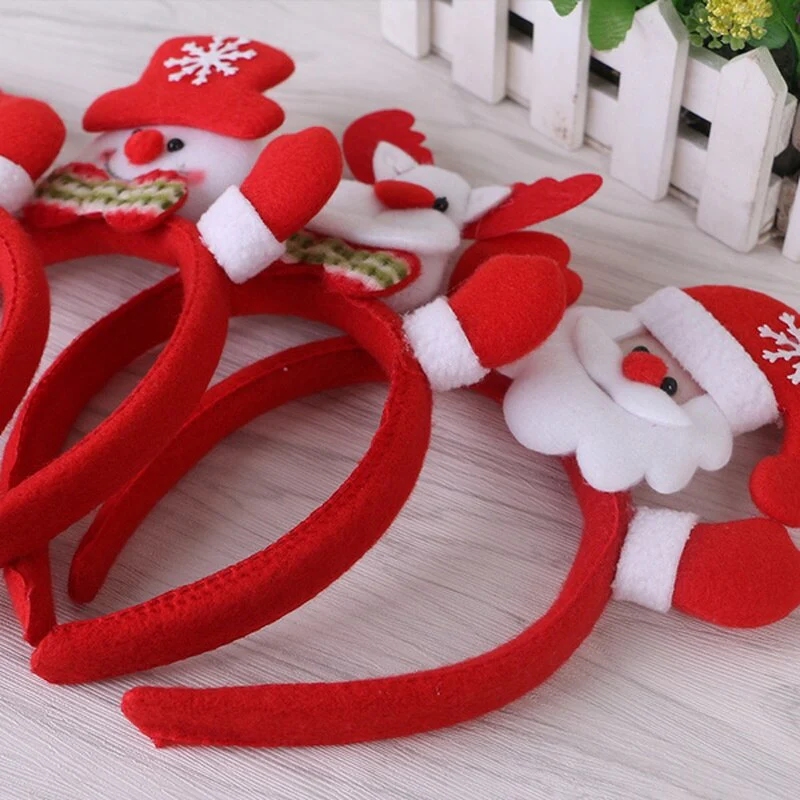 HULIANFU 2026  Christmas Headband LED Christmas Decorations Gift Hairpin Antlers Headband New Year Decorations Santa Headband Christmas Decor - Deanwangkt