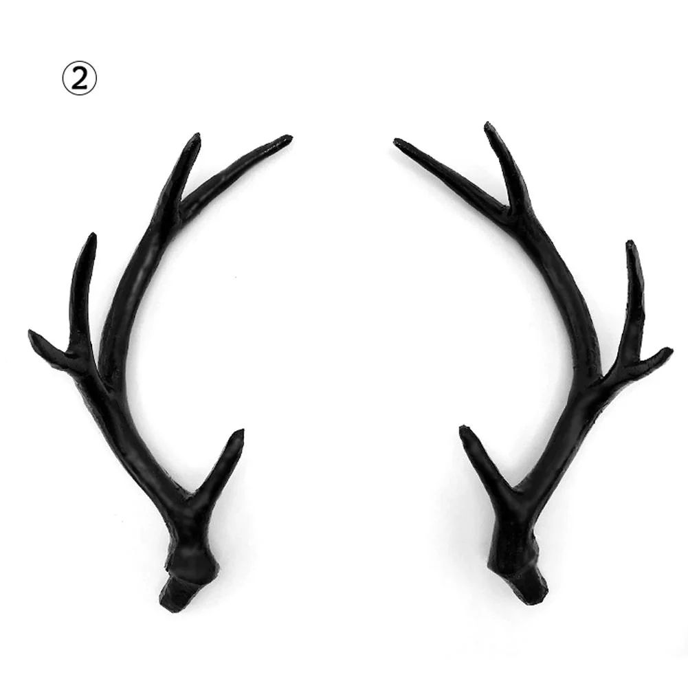 HULIANFU 2026  2018 Hot Simulation Black Antler Headdress DIY Accessories Material Headband Cute Christmas Decoration Photo Photography Props - Deanwangkt