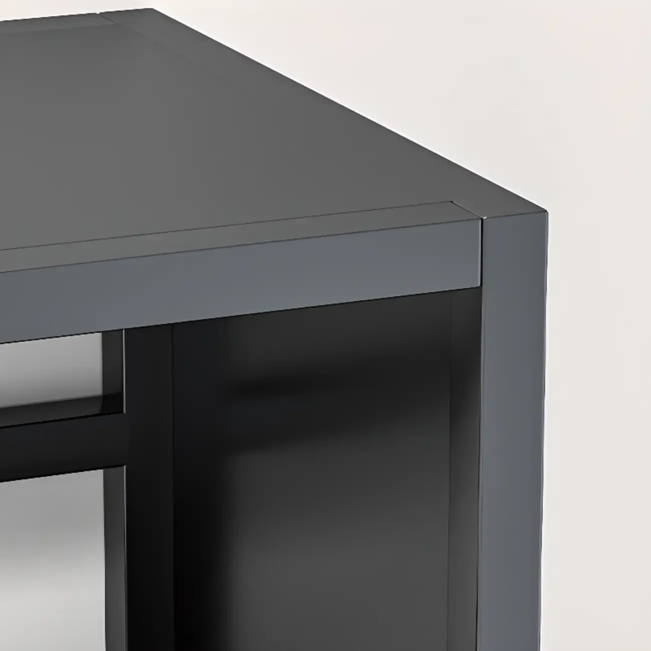 Black Metal 6-Tier Open Back Vertical Bookcase