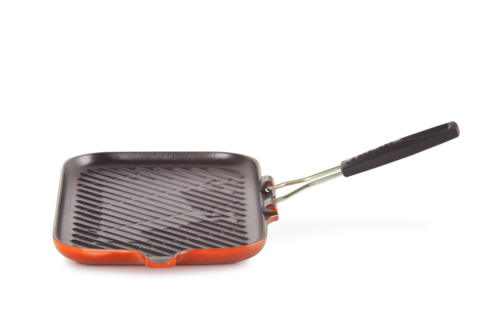 Cast Iron Rectangular Grill with Silicone Handle
