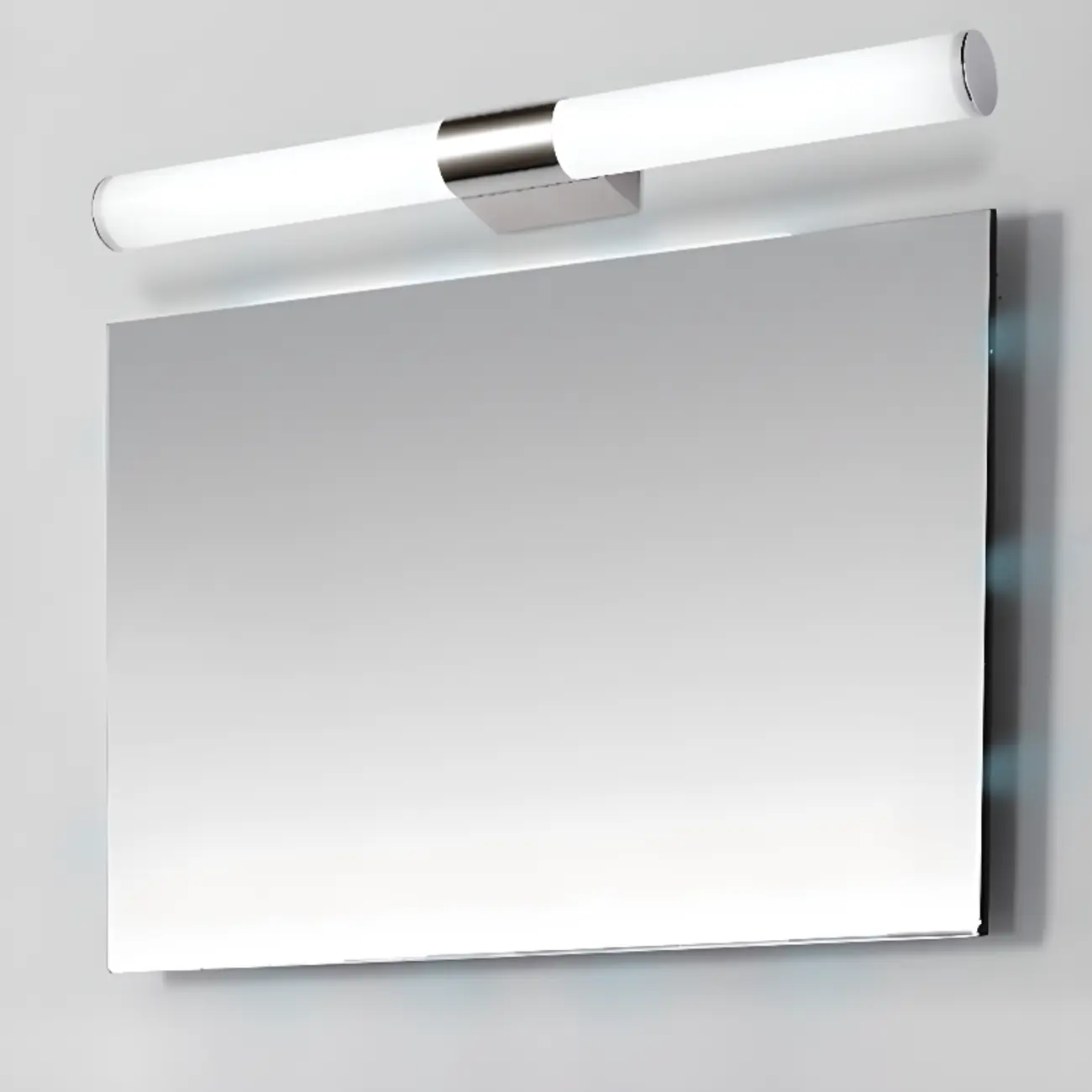 Contemporary Simple Cylinder White Vanity Light