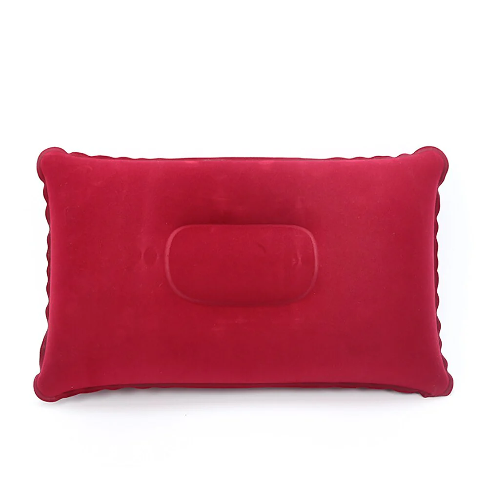 HULIANFU Ultralight Inflatable Air Pillow PVC Nylon Sleep Pillow Outdoor Camping Cushion Travel Car Backrest Airplane Head Rest Support - Deanwangkt