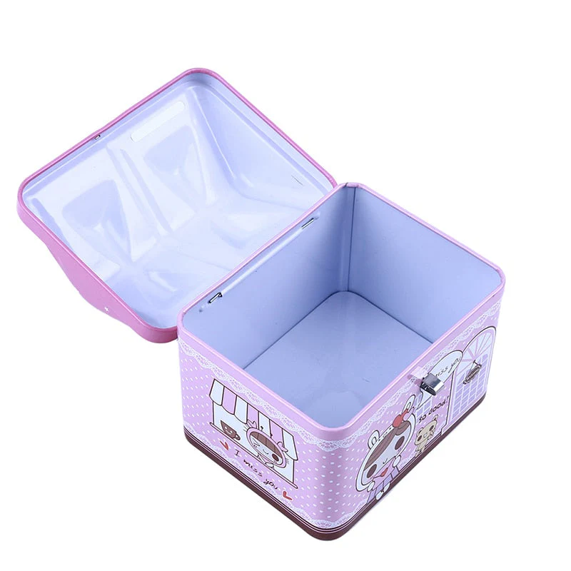 HULIANFU Small House Cute Piggy Bank Money Box Tinplate Saving Bank Best Gift For Children Money Saving Banks Gift - Deanwangkt