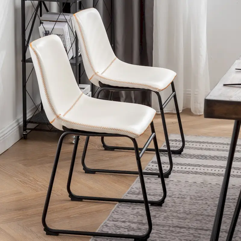 Roundhill Furniture Aryven Industrial 7-Piece Dining Set