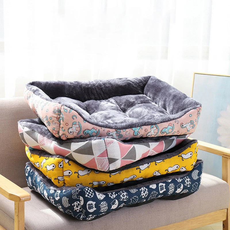 HULIANFU Pet Dog Bed Sofa Mats Pet Products Coussin Chien Animals Accessories Dogs Basket Supplies For Large Medium Small House Cat Bed - Deanwangkt