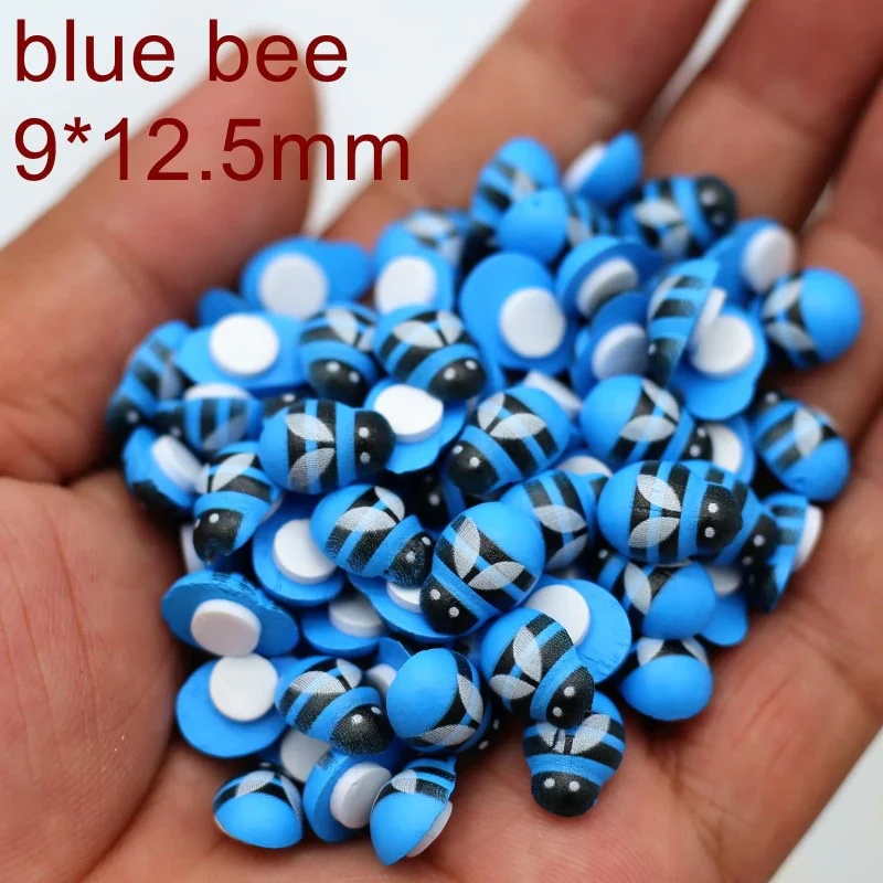 HULIANFU MINI Wood Bee Ladybug Colorful with Glue Home Refrigerator Wall Decoration DIY Handmade Child Gift Party Accessories 50/100pcs - Deanwangkt