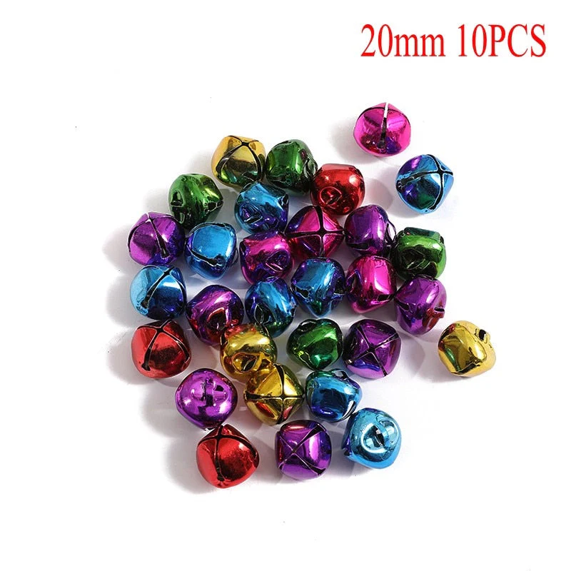 HULIANFU  Christmas Decoration Bells Iron Loose Beads Small for Festival Party Decoration Christmas Tree Decoration DIY Crafts Accessories - Deanwangkt