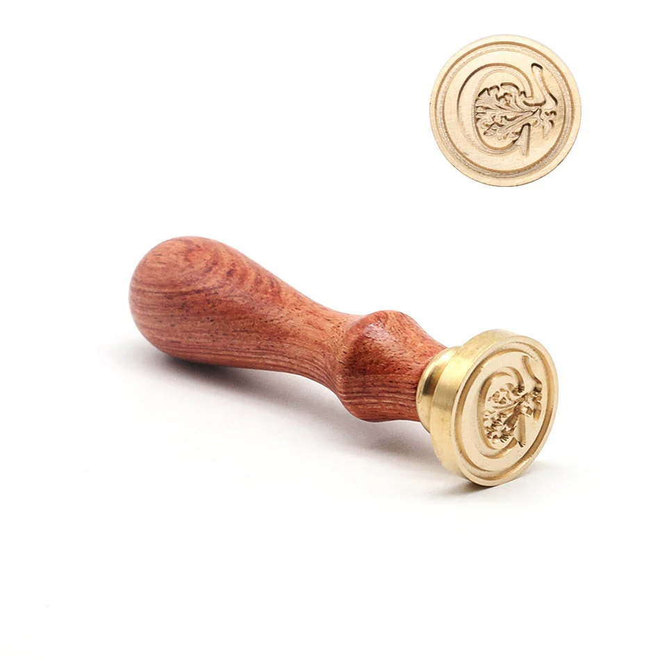 HULIANFU Retro Wood Stamp Classic 26 Letter A-z Alphabet Initial Sealing Wax Seal Stamp Ancient Seal Post Decorative Antique Stamp Gifts - Deanwangkt