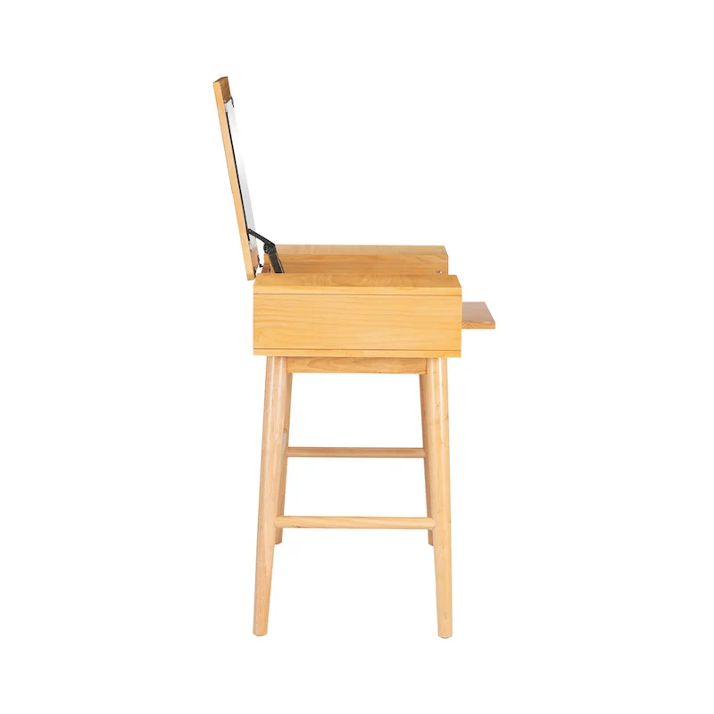 Chantal Natural Wooden 2 Cane Drawer Vanity