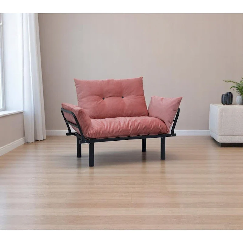 Sadio Metal Frame Loveseat With Removable Cushions