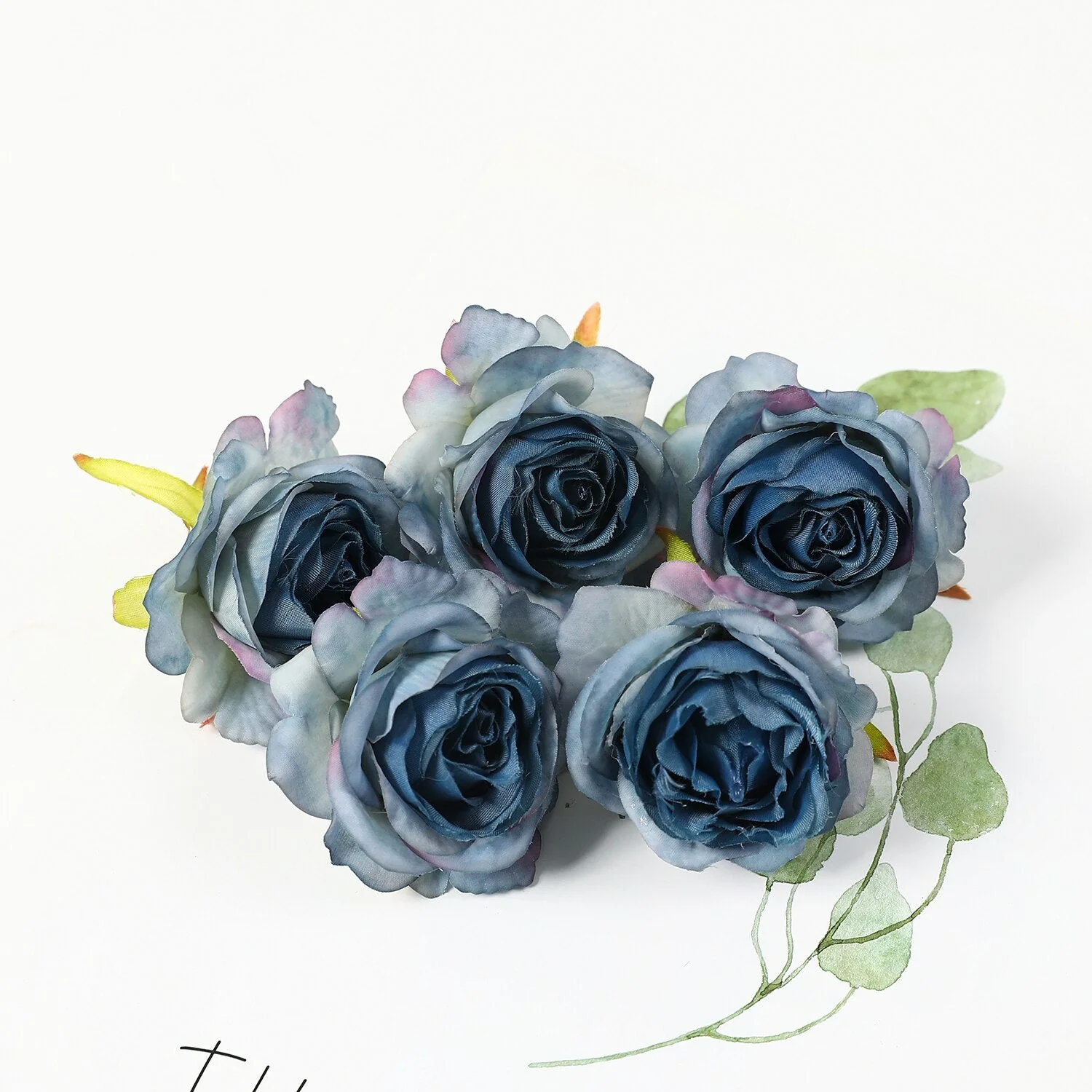 HULIANFU 2026  5PCs Rose Artificial Flowers Silk Fake Flowers For Home Room Decor Party Wedding Valentines Day Decorations DIY Crafts Accessory - Deanwangkt