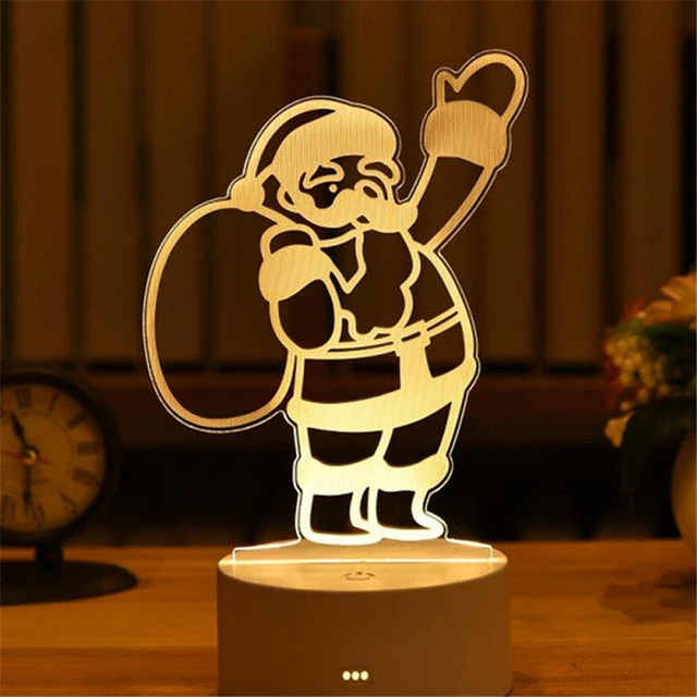 HULIANFU Romantic Love 3D Acrylic Led Lamp for Home Children Night Light Table Lamp Birthday Party Decor Valentine Day Bedside Lamp - Deanwangkt