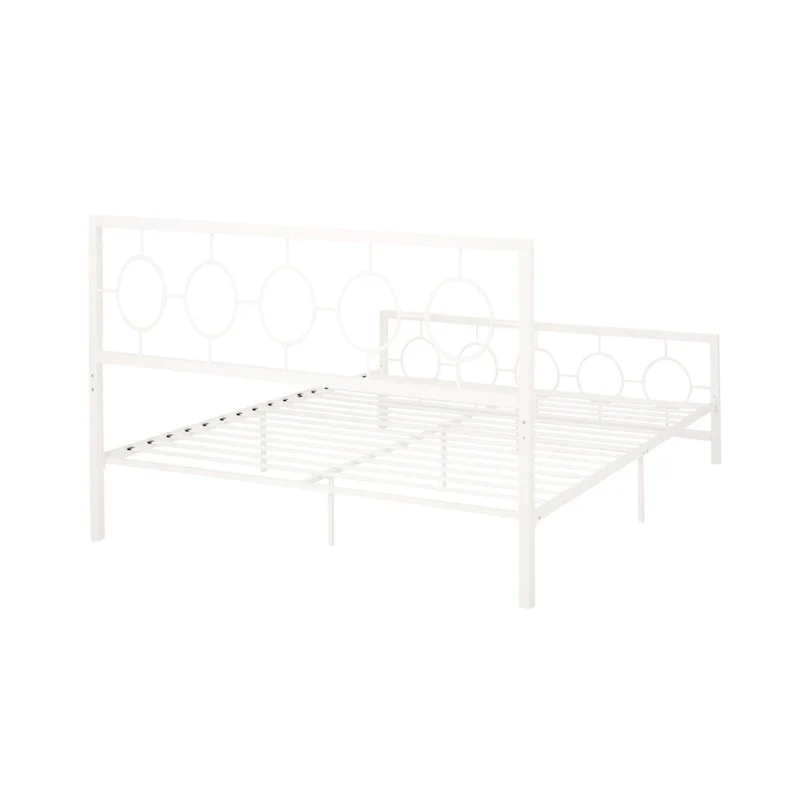 Francoise Modern Iron King Bed Frame by Christopher Knight Home
