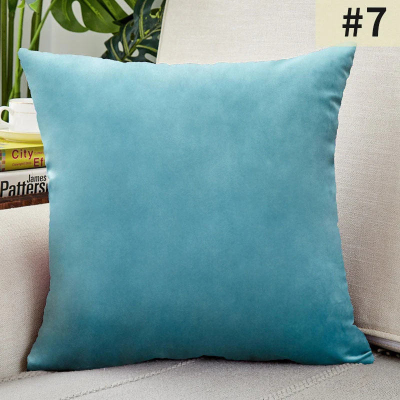 HULIANFU Super Soft Cushion Cover Velvet Pillow Cover For Sofa Living Room Housse De Coussin 30x50cm Decorative Pillows Nordic Decoration - Deanwangkt