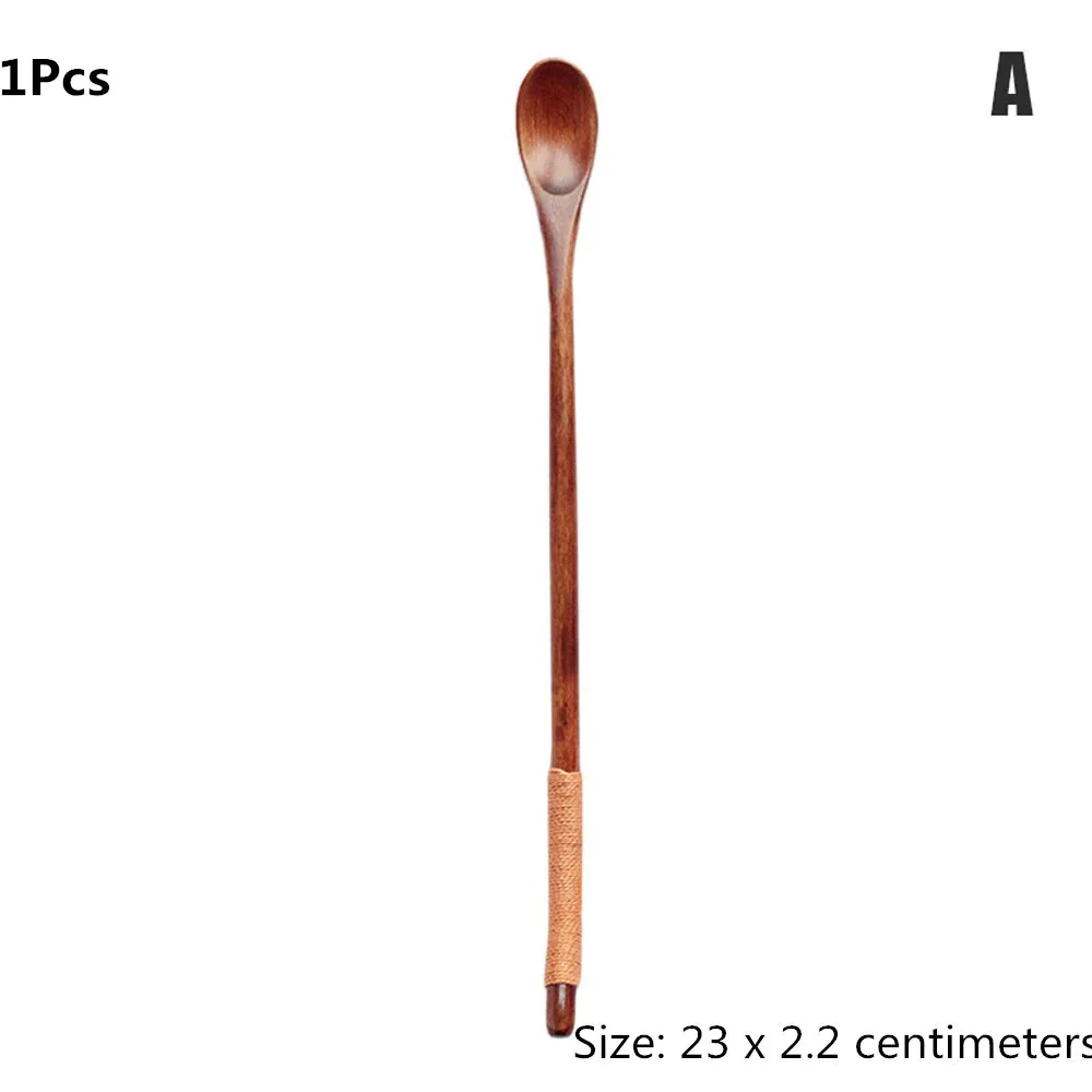 HULIANFU Natural Wooden Spoon & Fork Dinner Kit Rice Soups Utensil Cereal Handmade  Home Tableware Dinnerware Cutlery For Kicthen - Deanwangkt