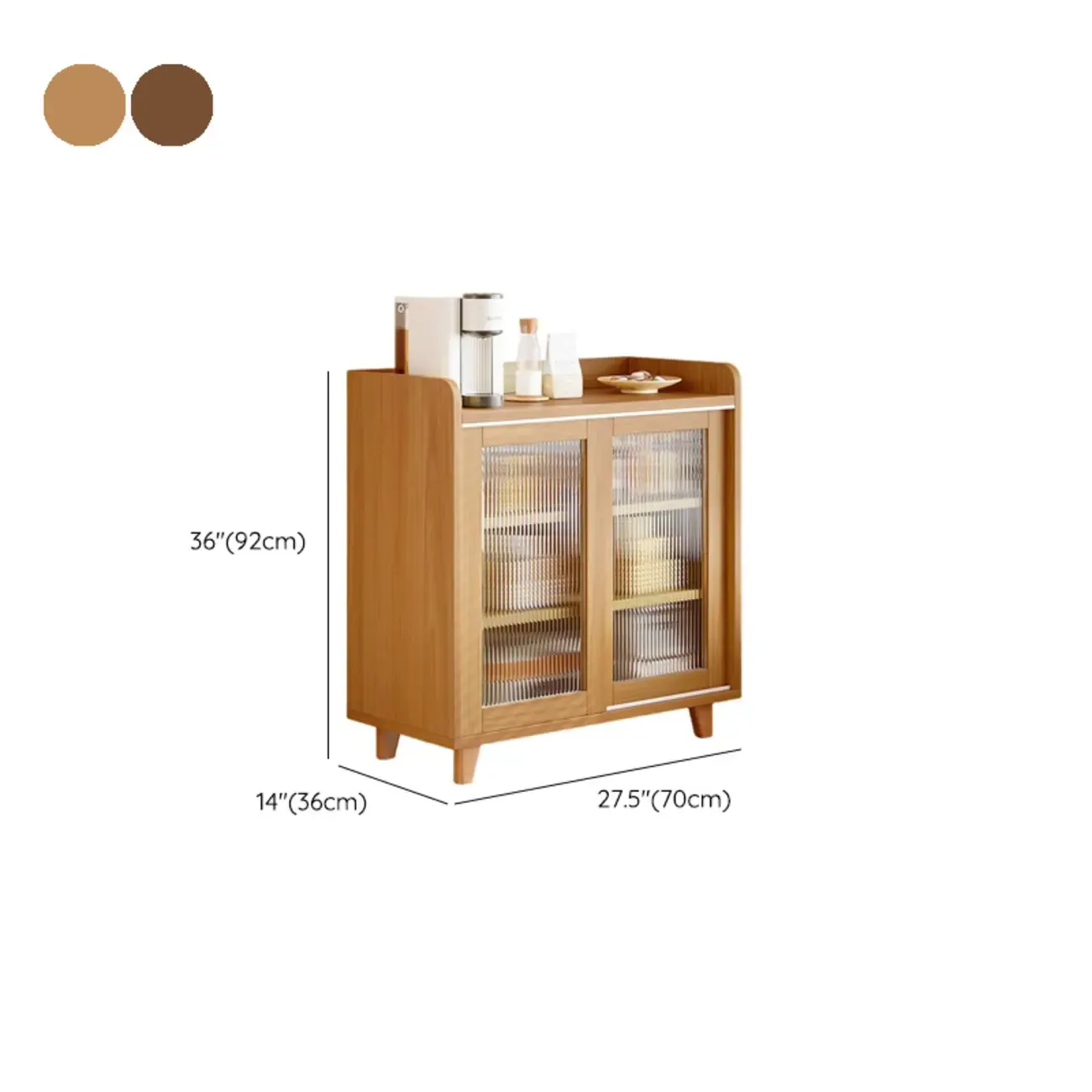 Modern Slab Sideboard with Drawers Cabinets