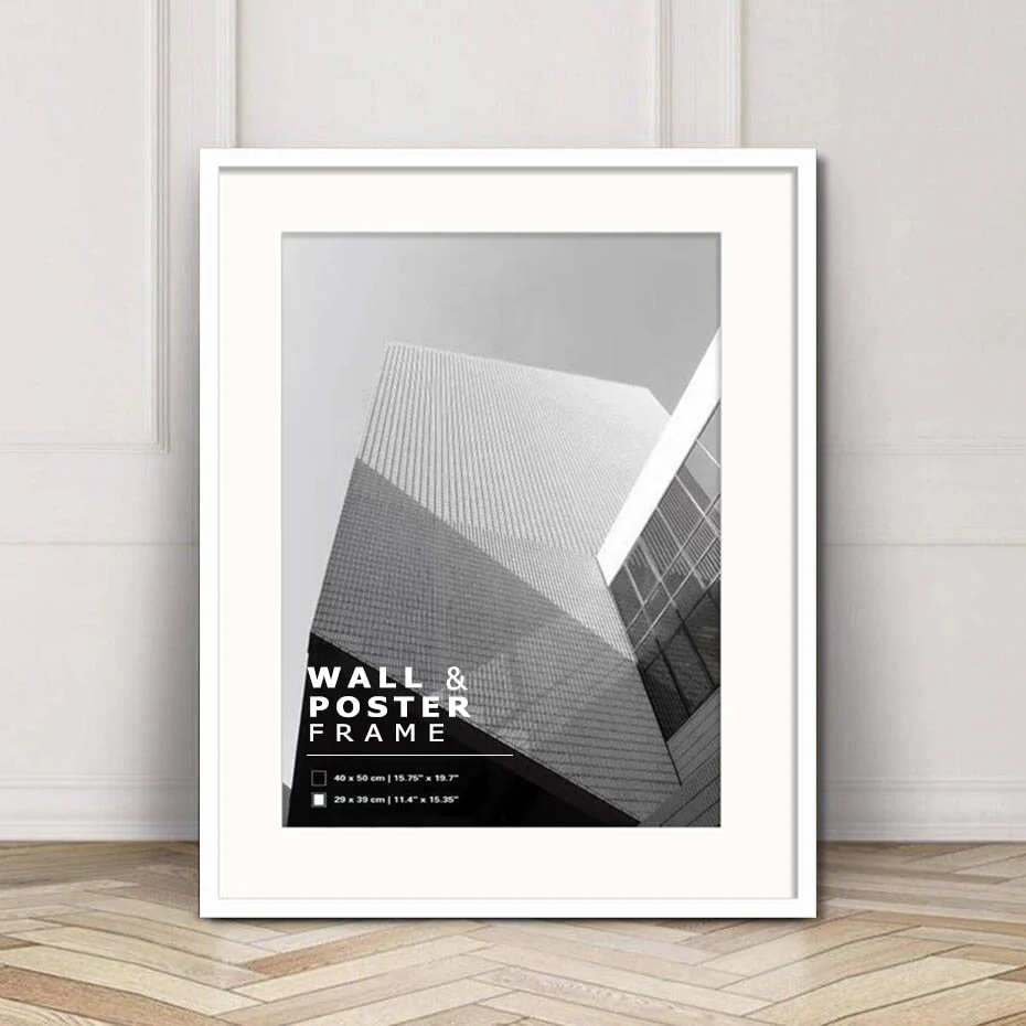 HULIANFU Metal Photo Pictures Frames Modern 30x40 cm A4 21x30 40x50 Gold Black White Mat Plexiglass  Poster Canvas Prints Wall Art Decor - Deanwangkt