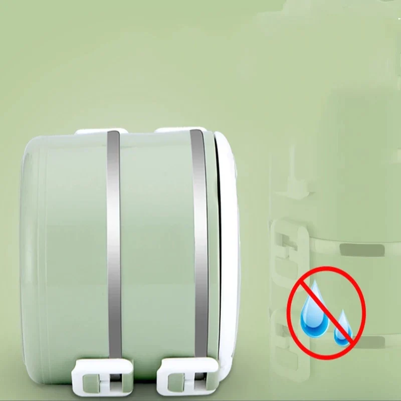 HULIANFU Microwave Stainless Steel Thermal Lunch Box Food Storage Box Travel Picnic Leakproof Lunch Box Students Work Adult Lunch Box - Deanwangkt