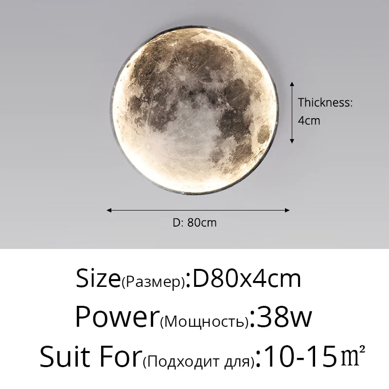 HULIANFU Modern LED Wall Lamp Moon Indoor Lighting For Bedroom Living Hall Room HOME Decoration Fixture Lights decorate Lusters Lamps - Deanwangkt