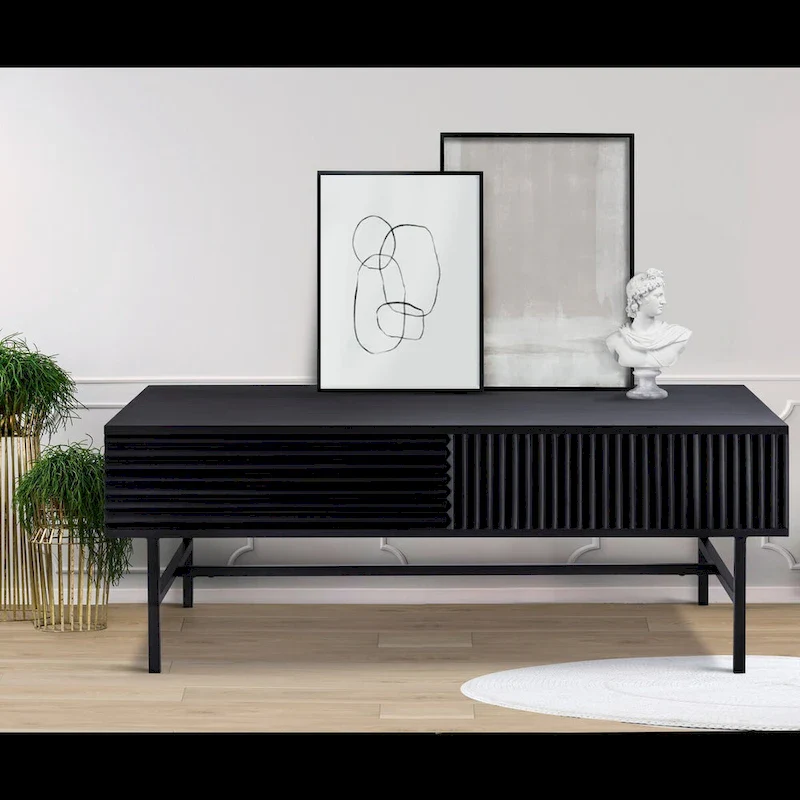 MEZ Black Finished Coffee Table