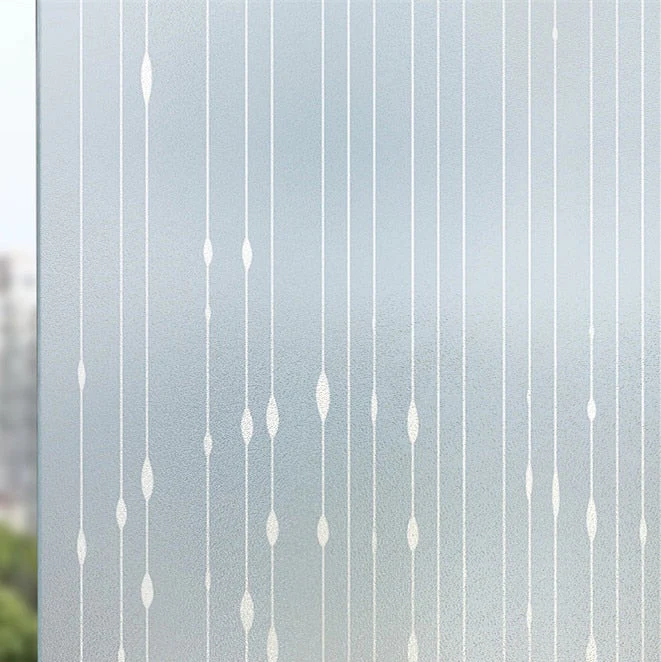 HULIANFU Landscape pastoral pattern window frosted glass sticker opaque toilet anti-lighting bathroom film anti-peep shading window paper - Deanwangkt
