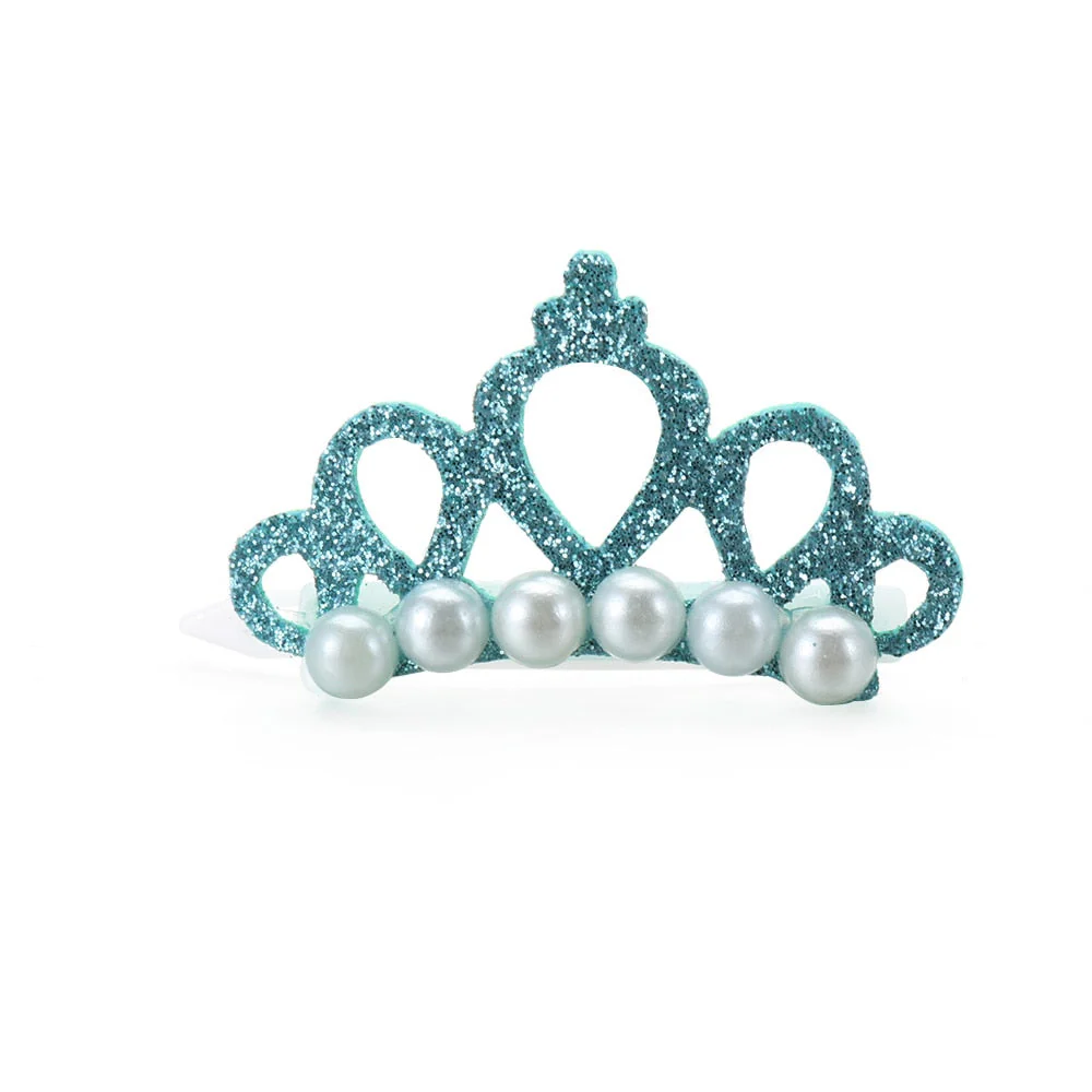 HULIANFU Pet Small Dogs Cat Faux Pearl Crown Shape Bows Hair Clips Head Decoration For Pets Puppy Hairpins Decor Grooming Accessoires - Deanwangkt