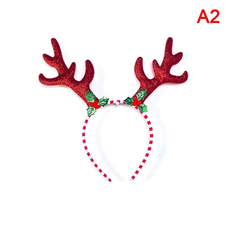 HULIANFU 2026  Christmas Headbands Santa Tree Elk Antlers Headband Kids Adult Headwear Reindeer Ornaments Christmas Decor Party Cosplay Gifts - Deanwangkt