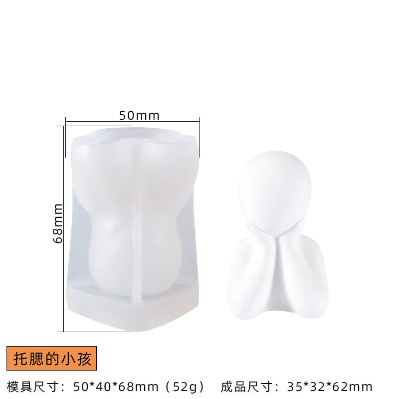 HULIANFU Vintage Roman Column Candle Mold DIY Portrait Scented Silicone Mold Venus Goddess Human Body Plaster Mold Candle Mold Making - Deanwangkt