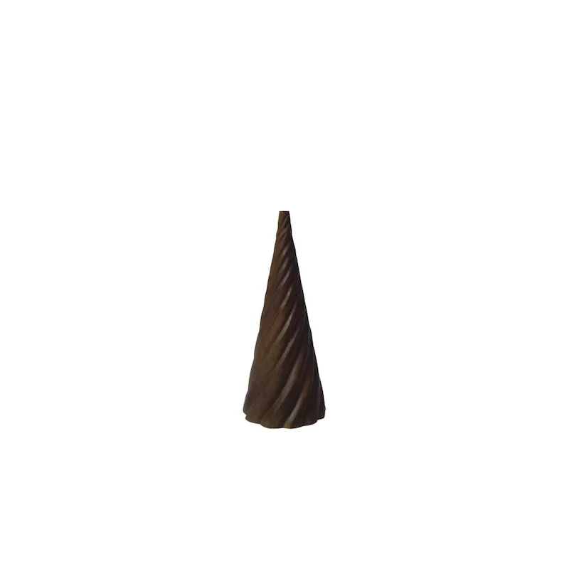 Extra Lg Christmas Tree w/Wavy Pattern Dark Walnut 7 H - Dark Walnut