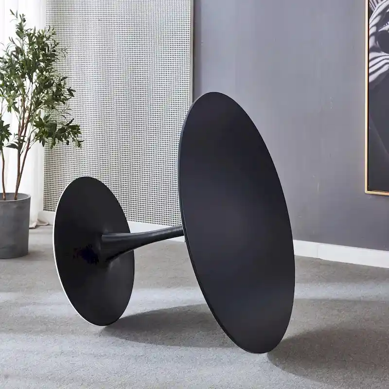 Round Tulip Table with MDF Top, Pedestal Design