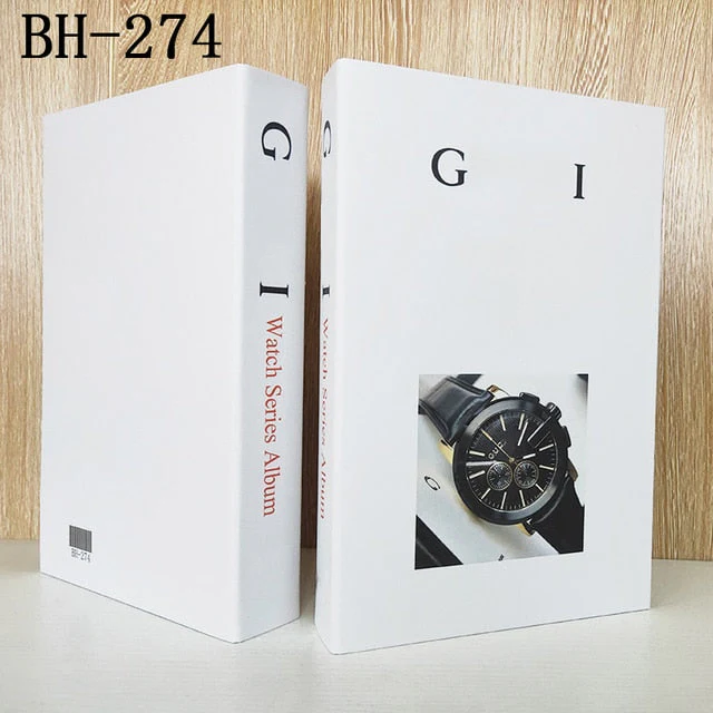 HULIANFU Ins Fashion Fake Books for Decoration Home Decor Coffee Table Book Simulation Prop Book Model Hotel Room Unopenable Box Book - Deanwangkt