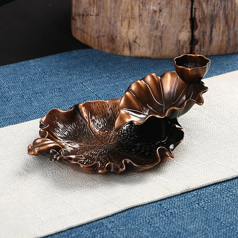 HULIANFU Leaf Tower Incense Ceramic Burner Fragrance Holder Backflow Censer Creative Aromatherapy Smoke Reflux Incense Stick Incense - Deanwangkt