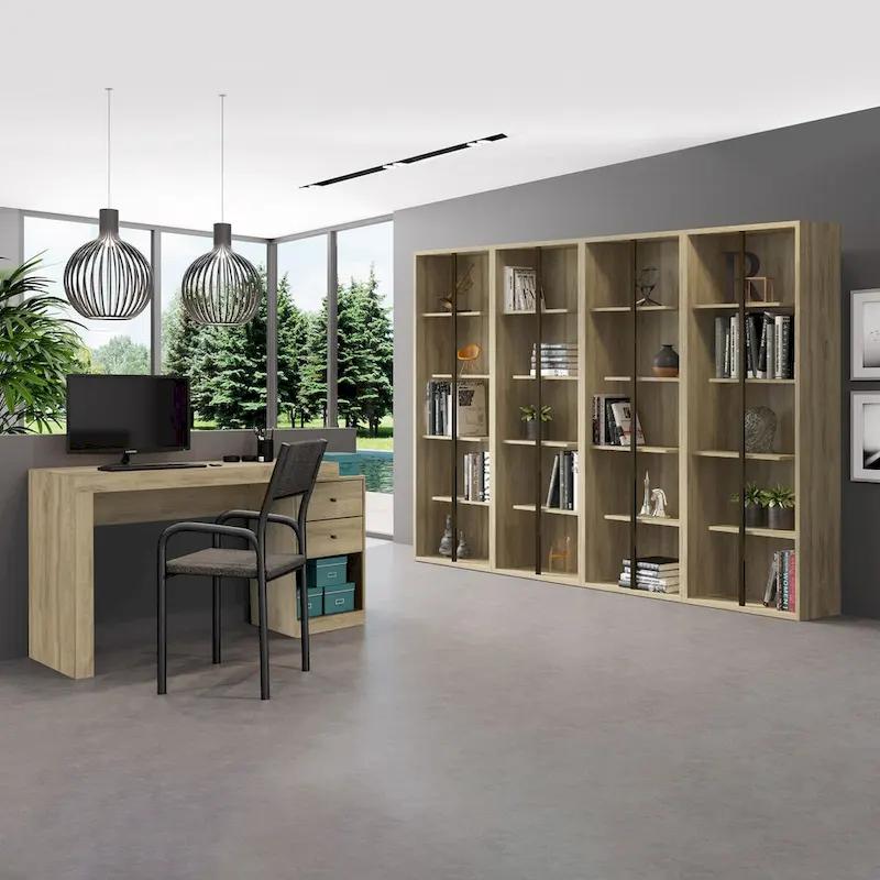 Modern Designs Expandable 47 to 61 Inches Long Home Office Desk