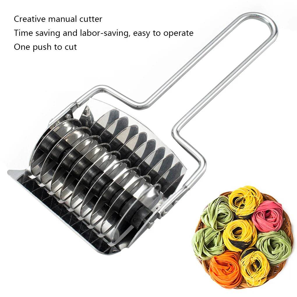 HULIANFU Pressing Machine Non-slip Handle Kitchen Gadgets Noodles Cut Knife Manual Section Shallot Cutter Spaghett Cutter Pasta Machine - Deanwangkt