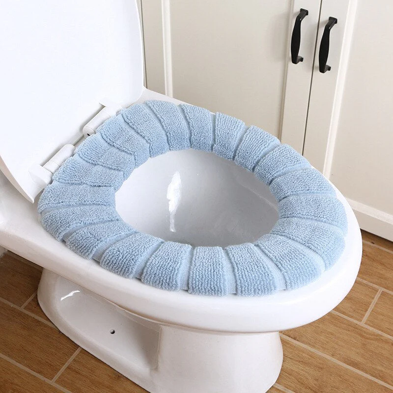 HULIANFU Toilet Seat Cover Warm Soft Acrylic Washable Mat Home Decor Closestool Mat Seat Case Toilet Lid Cover Accessories Bathroom Home - Deanwangkt